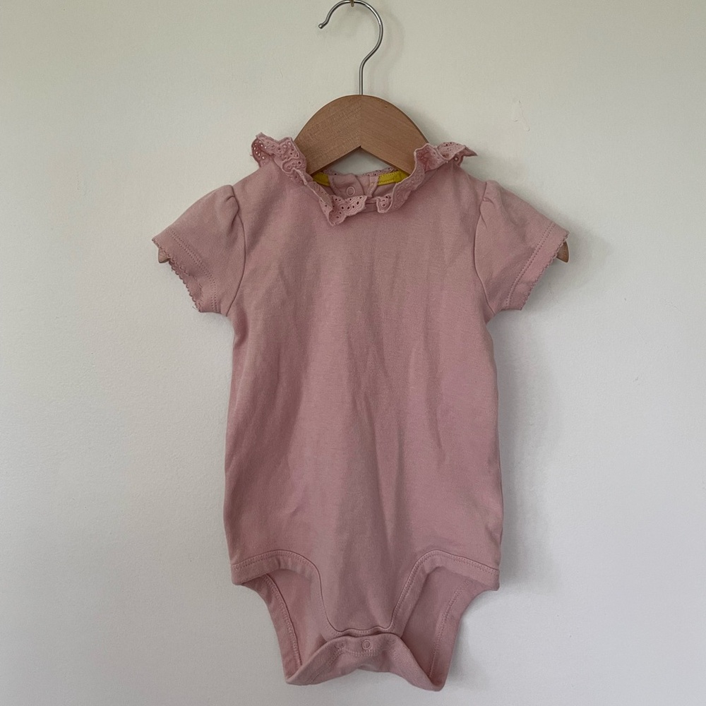 Mini Boden Ruffle Collar Onesie